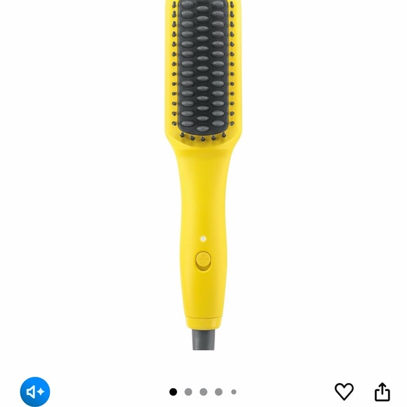 Yellow Hair Straightening Brush - Picture 1 of 5